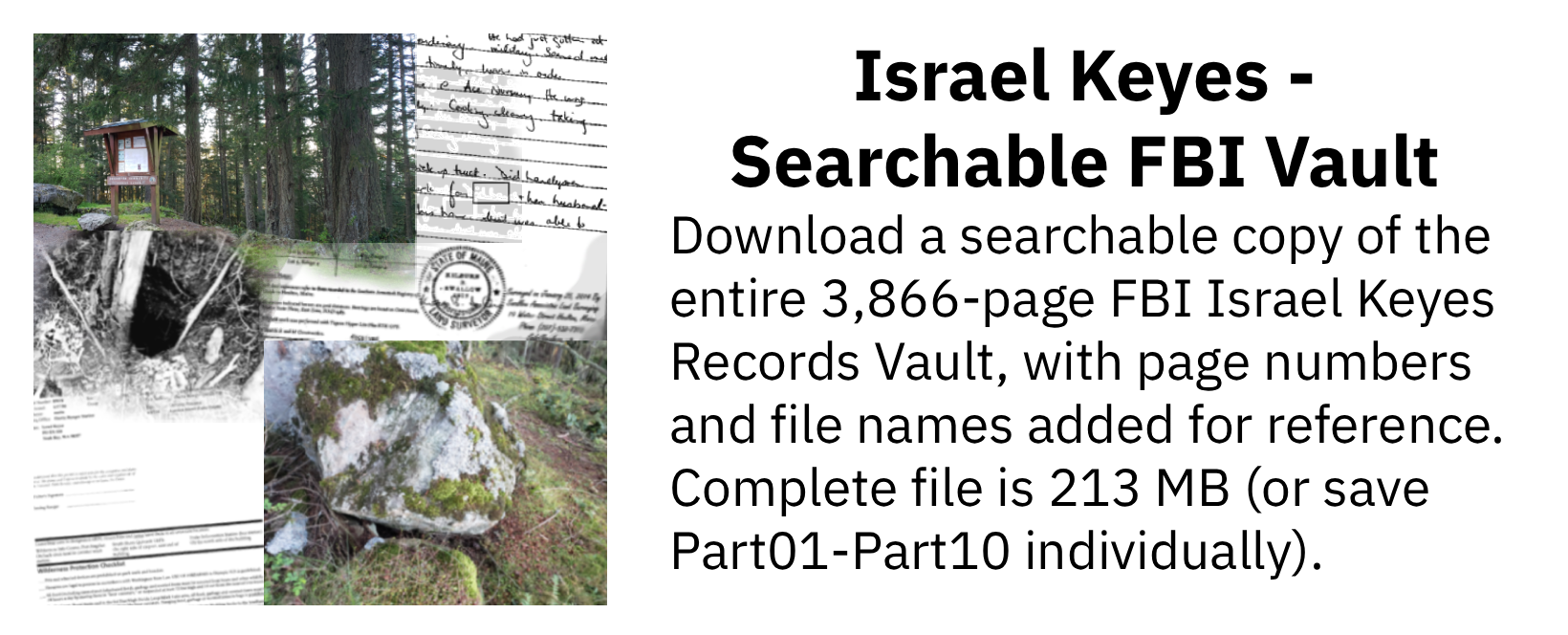 Israel Keyes Searchable FBI Vault, complete collection(download)..